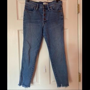 10” High-Rise Skinny Madewell Jeans